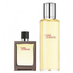 Terre d'Hermès 121 Gr Eau de Toilette Remplissable et sa Recharge