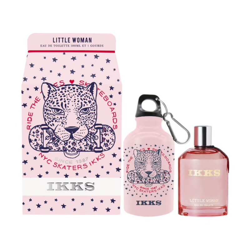 Coffret Ikks Little Woman 'Leopard Riders' Eau De Toilette + Gourde