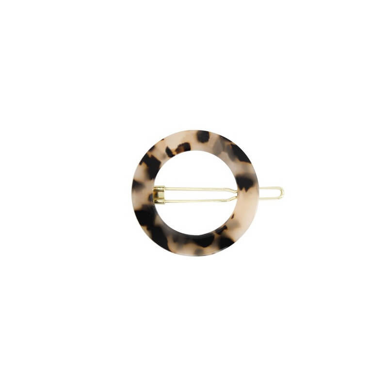 Barrette Ronde Ecaille