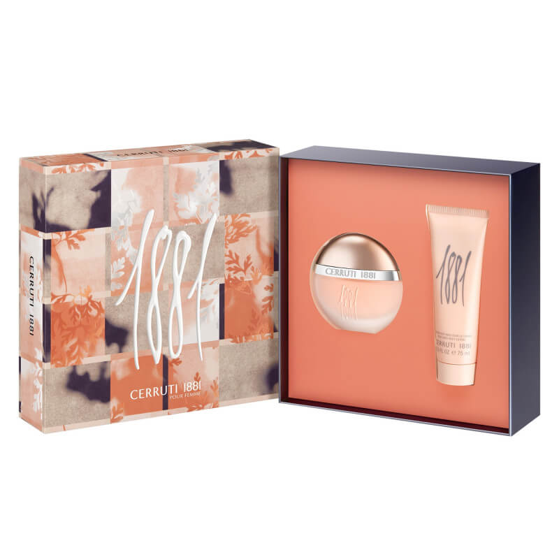 Cerruti 1881 Pour Femme - Coffret Fête Des Mères 2025 Eau de Toilette 100 ml + Lait Corps 2