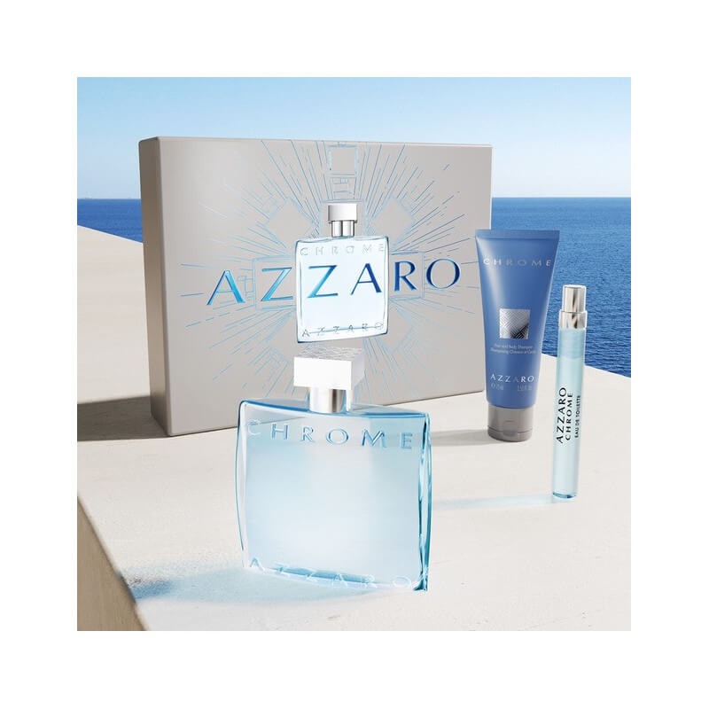 CHROME - Coffret 2024 Eau de Toilette 100 ml + Shampooing + Format Voyage 2