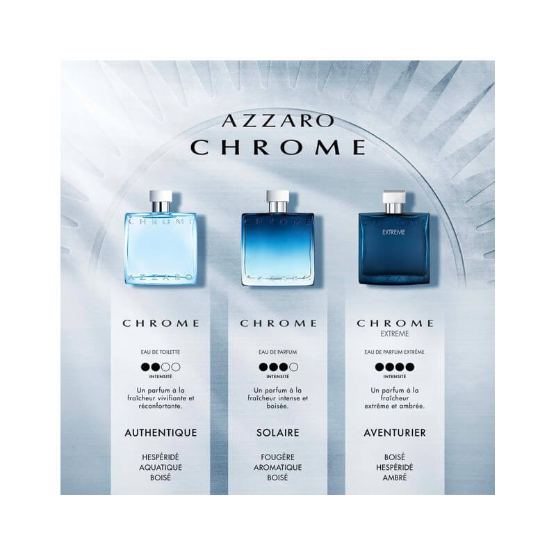 CHROME - Coffret 2024 Eau de Toilette 100 ml + Shampooing + Format Voyage 4