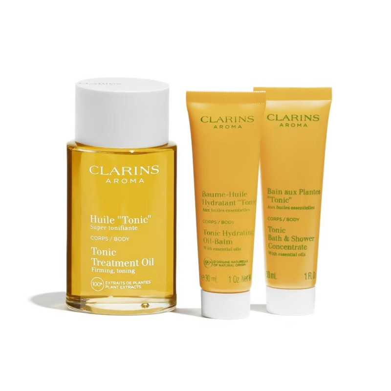 Coffret Fête Des Mères 2024 Rituel Tonic Huile 100 ml + Baume Huile + Bain Aux Plantes 3