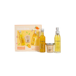 Sublime Corps - Coffret Gel Douche 75 ml + Huile Sèche + Gommage Mangue et Passion