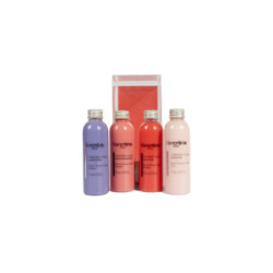 Quatuor - Creme Bain Douche - Coffret 4 Crèmes de Bain 75 ml Myrtille, Rose, Pampl, Fraise