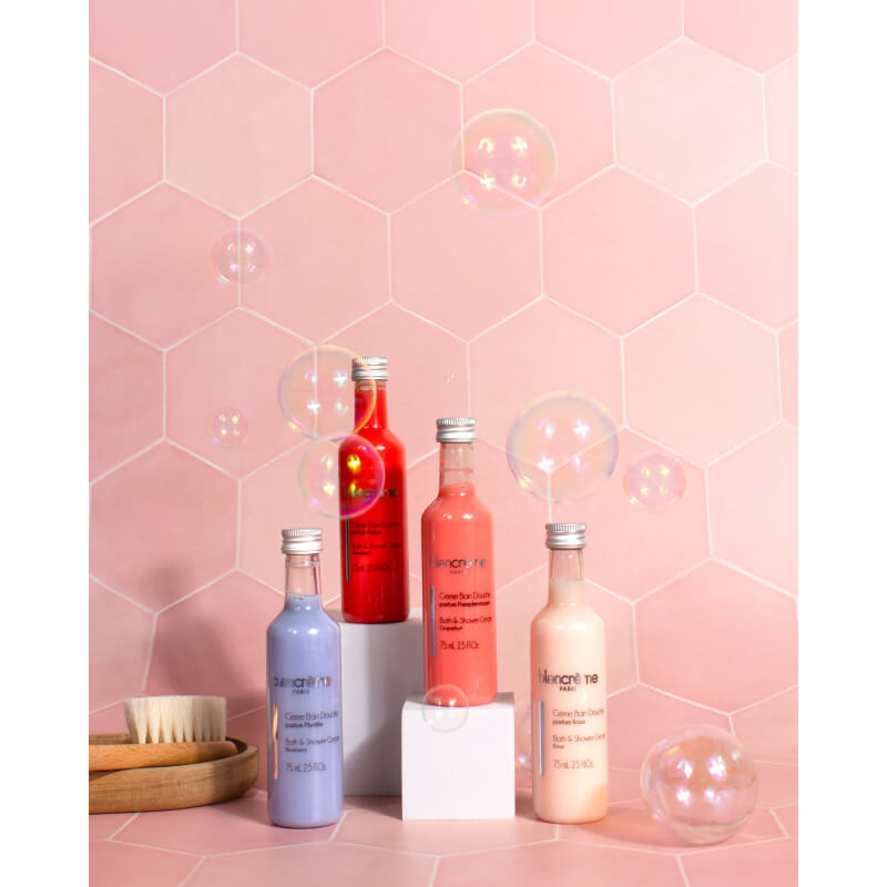 Quatuor - Creme Bain Douche - Coffret 4 Crèmes de Bain 75 ml Myrtille, Rose, Pampl, Fraise 2
